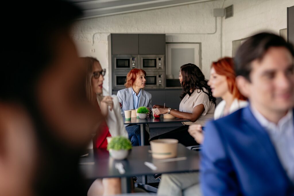 Flourishing breakroom after office cleaning